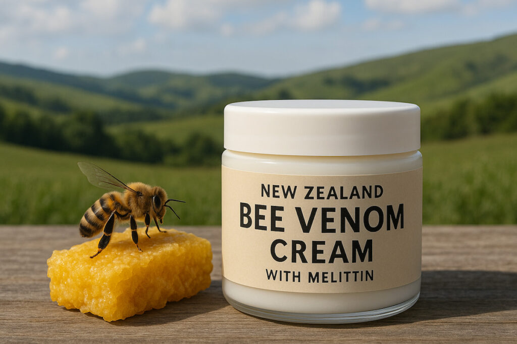 a tub of cream on a table outdoors